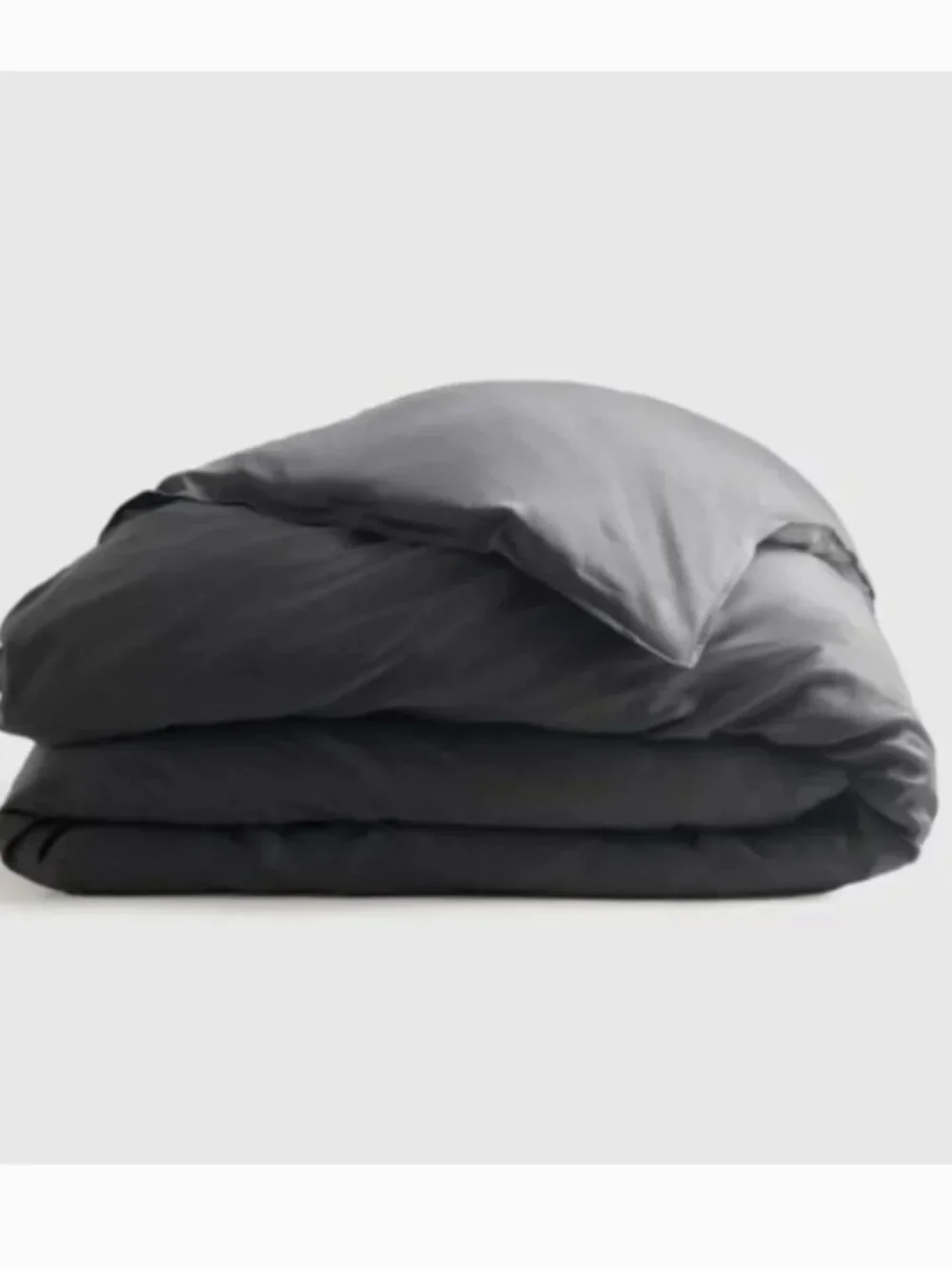 New! Quince Bamboo King Duvet Cover in Charcoal Grey